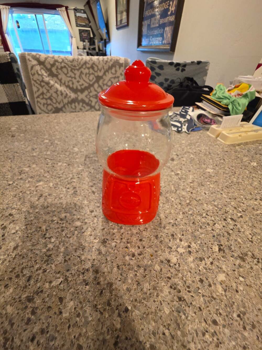 Target Bullseye Playground Gumball Machine Glass Canister